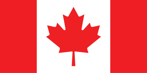 Nationall flag of Canada. Vector illustration
