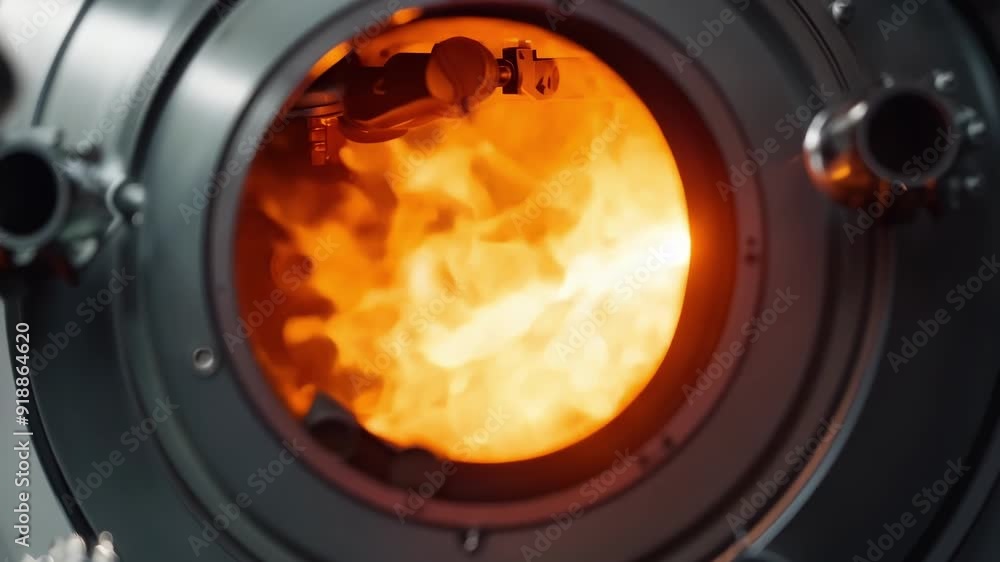Poster small eruptions of flame erupt from within the engine giving a glimpse into the volatility and raw p