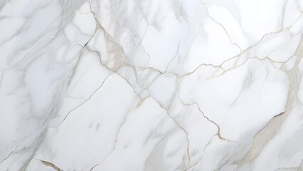 Fototapeta premium A minimalist white marble texture with faint grey veins running through it