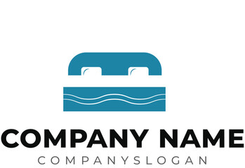 bed flat logo,bed logo ,sleeping bed,bedroom