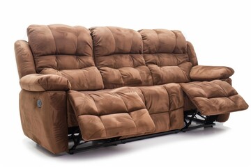 White background featuring a recliner sofa