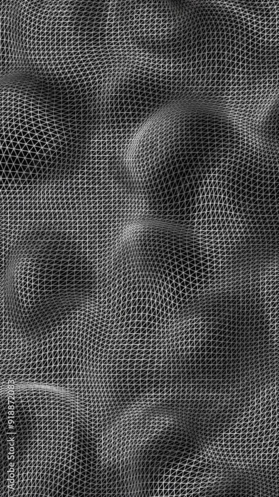 Poster organic forms abstract motion background. abstract plexus nodes and connections form network motion 