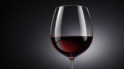 Red wine in a glass