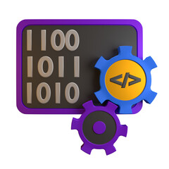 3D Software Engineer Illustrations