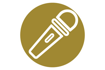 mike icon isolated on background