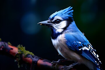 blue jay on a branch