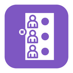 Spoiled Vote icon vector image. Can be used for Politics.