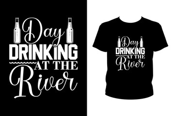 Day drinking at the river - art files for Cricut and Silhouette. You can edit it with Adobe Illustrator.