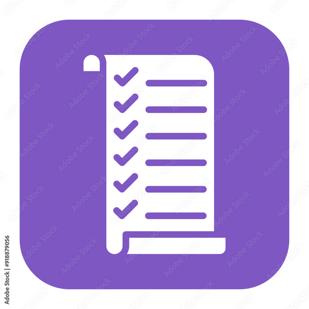 Poster checklist icon vector image. can be used for action plan.