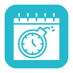 Deadlines icon vector image. Can be used for Action Plan.