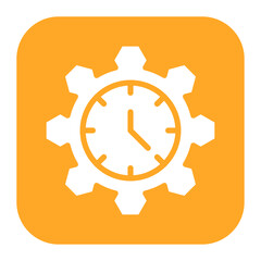 Time Management icon vector image. Can be used for Freelancer.