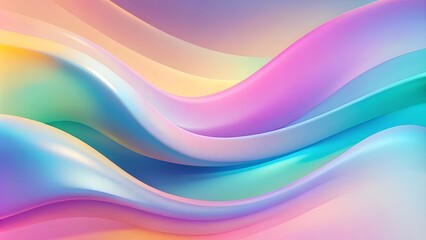 Abstract fluid pastel waves on melted plastic texture wrinkled silicone sheet background. 