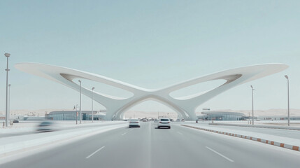 Futuristic Architectural Design of a Modern Building