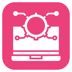Automated System icon vector image. Can be used for Manufacturing and Distribution.