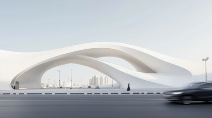 Futuristic Architectural Design of a Modern Building