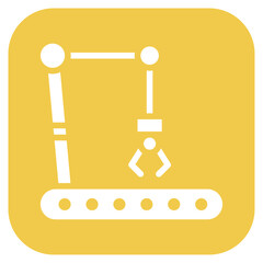 Machinery icon vector image. Can be used for Manufacturing and Distribution.