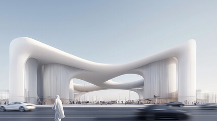 Futuristic Architectural Design of a Modern Building