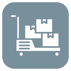 Material Handling icon vector image. Can be used for Manufacturing and Distribution.