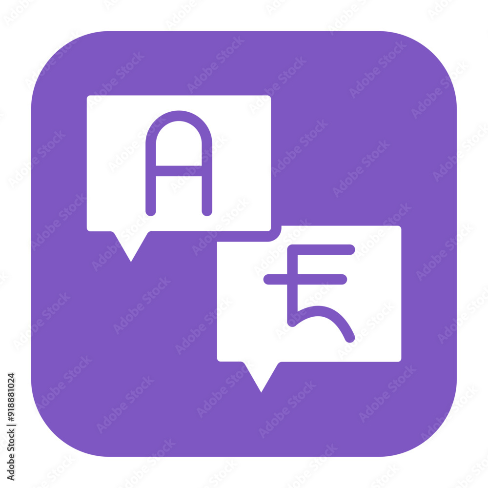 Aufkleber languages icon vector image. can be used for curriculum vitae.