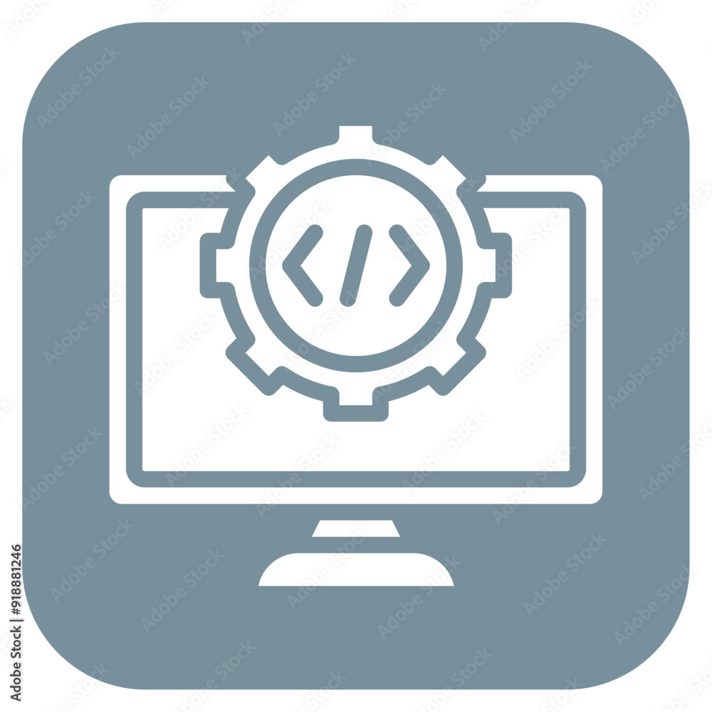 Aufkleber development icon vector image. can be used for professional services.
