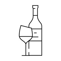 syrah red wine line icon vector. syrah red wine sign. isolated contour symbol black illustration