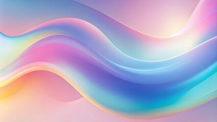 Fototapeta premium Abstract fluid pastel waves on melted plastic texture wrinkled silicone sheet background. 