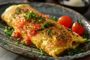 Dashi infused rolled omelet