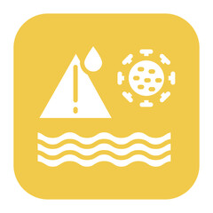 Hazardous Waste icon vector image. Can be used for Water Treatment.