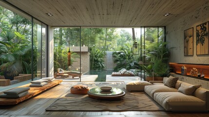 modern luxury interior design, living room