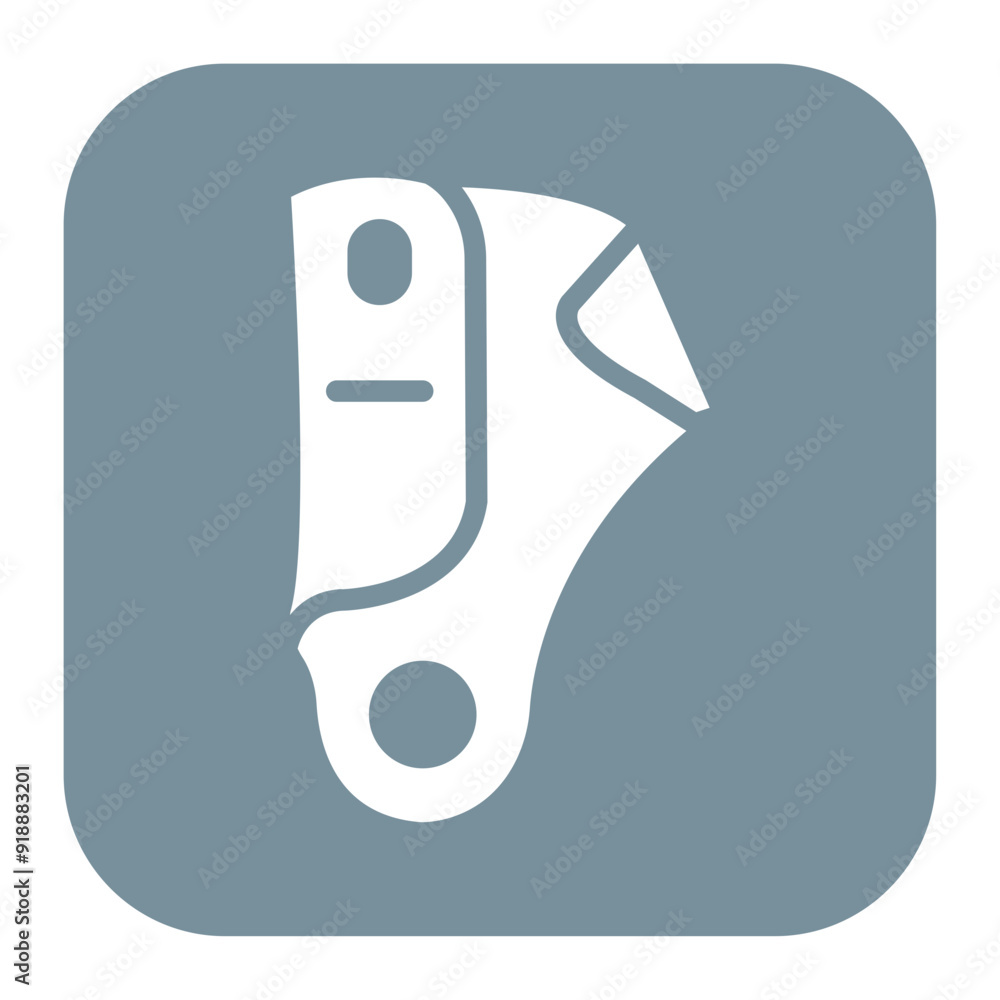 Sticker ascender icon vector image. can be used for rock climbing.