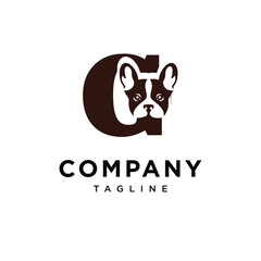 Letter G Franchie Dog Logo Icon