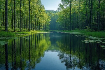 Obraz premium High-resolution spring landscape photography