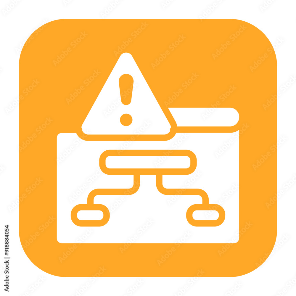 Poster project failure icon vector image. can be used for business risks.