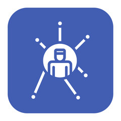 Networking icon vector image. Can be used for Organization.