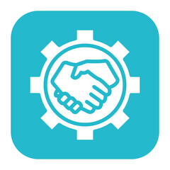 Collaboration icon vector image. Can be used for Business Meeting.