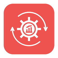 Continuous improvement icon vector image. Can be used for Thought Leadership.