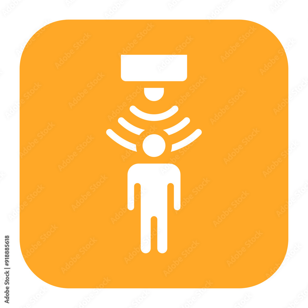 Poster presence sensor icon vector image. can be used for sensors.