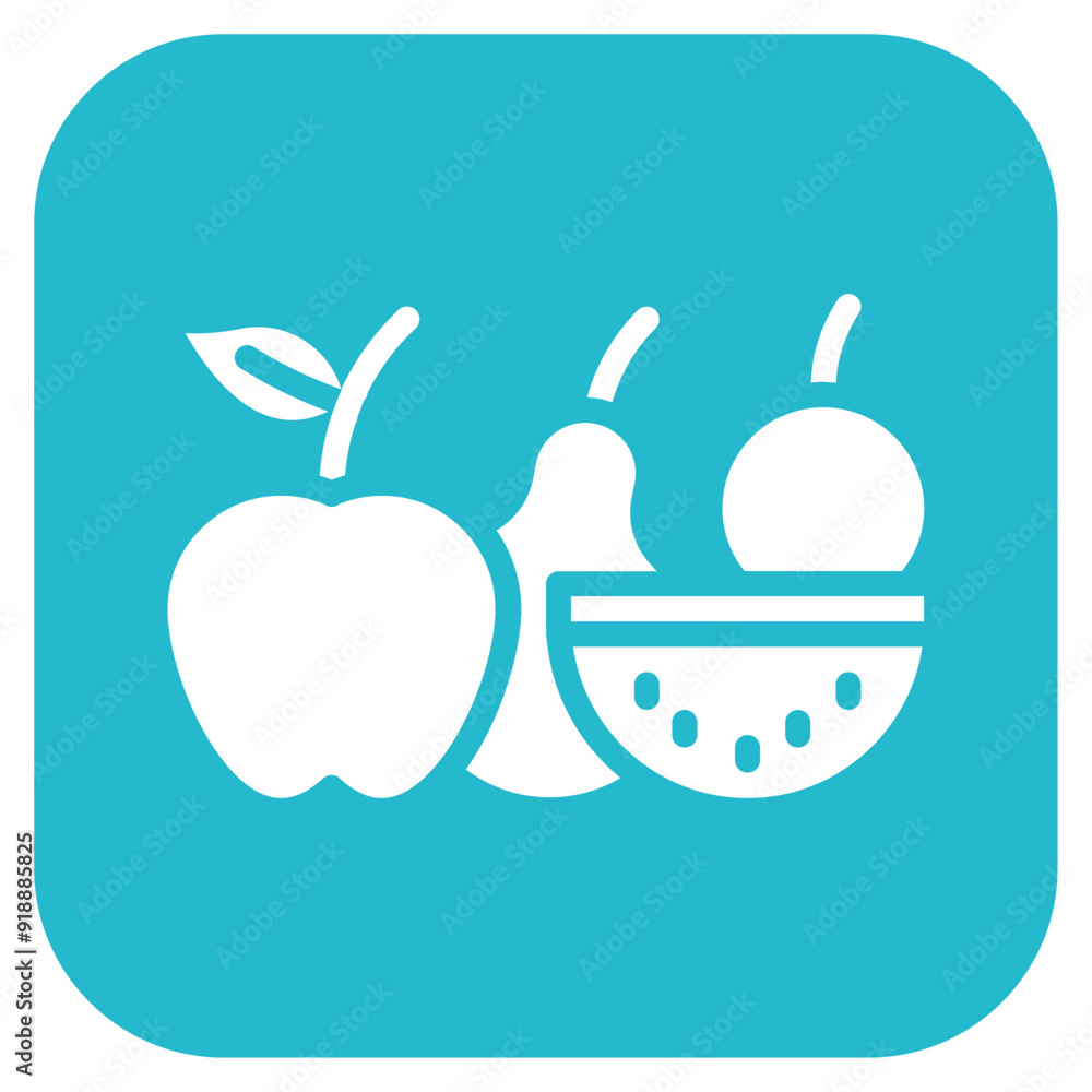 Canvas Prints Fruit icon vector image. Can be used for Physical Wellbeing.