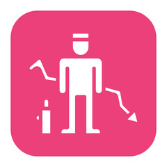 Failure icon vector image. Can be used for Business Disruption.