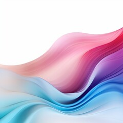 Obraz premium Abstract background with a soothing blend of pastel pink and blue hues, featuring a contemporary wavy design. Perfect for websites, apps, and creative projects, adding modern elegance to your designs.