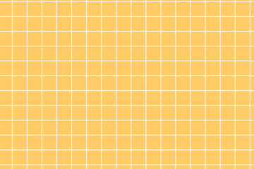 Yellow chequered seamless background. Grid backdrop with orange and brown lines. Autumn colours.