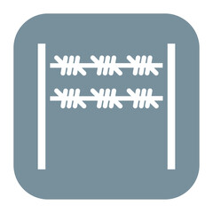 Barbed Wire icon vector image. Can be used for World Refugee Day.