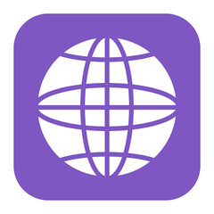 Globe icon vector image. Can be used for World Refugee Day.