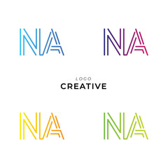 NVA, NA Creative Latter Logo Design Branding Logo Design. Creative Logo Design. Logo Template. Vector illustration. Modern Design. Monogram Design. Brand Identity Design. Company Logo Design. 