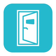 Open Door icon vector image. Can be used for World Refugee Day.