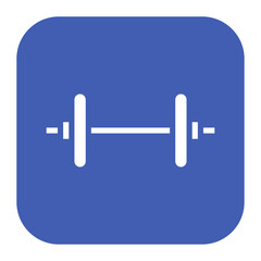 Barbell icon vector image. Can be used for Fitness.