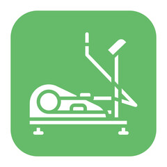 Elliptical Trainer icon vector image. Can be used for Fitness.