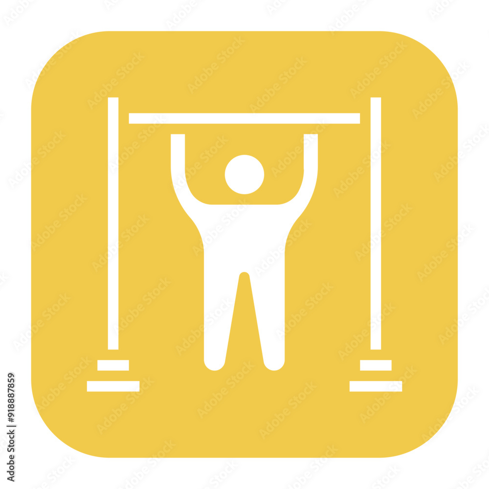 Wall mural pull up icon vector image. can be used for fitness.