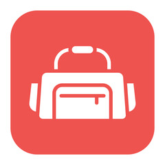 Gym Bag icon vector image. Can be used for Fitness.