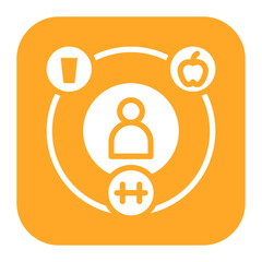 Healthy Lifestyle icon vector image. Can be used for Fitness.
